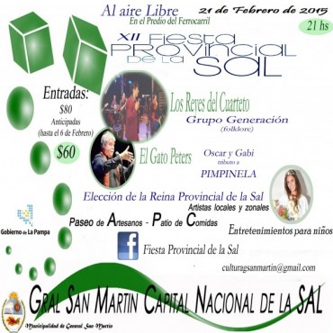 ENTRADAS ANTICIPADAS PARA LA FIESTA DE LA SAL