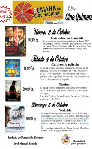 SEMANA DEL CINE NACIONAL